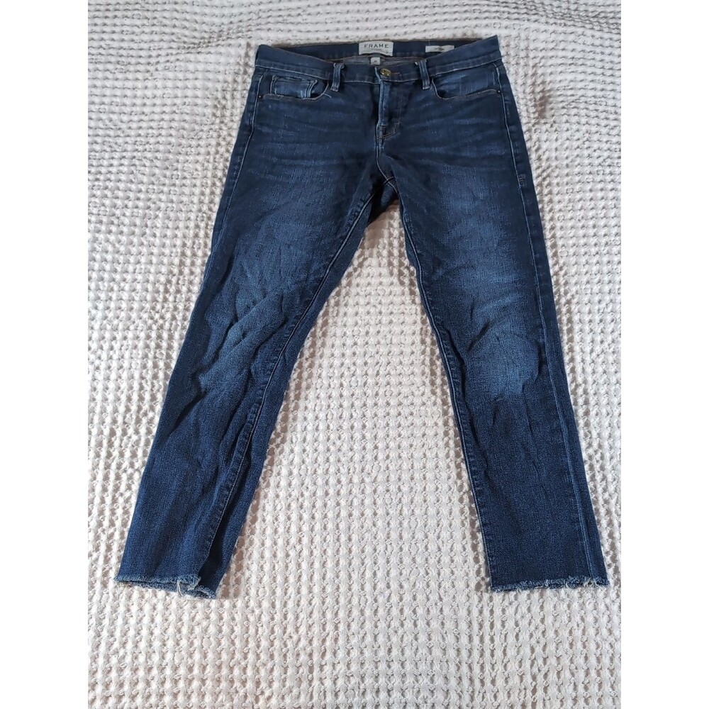 FRAME Denim Le Garçon Medium Blue Jeans
